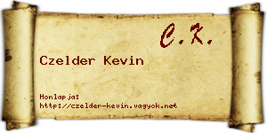 Czelder Kevin névjegykártya